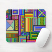 多彩正方形および長方形のmousepad マウスパッド (マウス)