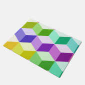 多彩立方体の大きいパターン ドアマット (アングル)