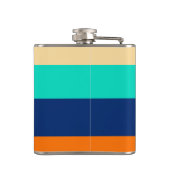 多彩線パターン（の模様が）ある フラスク (裏面)