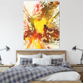 多彩色#10 キャンバスプリント (インサイチュ (寝室))