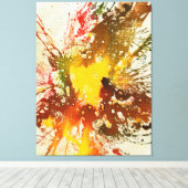 多彩色#10 キャンバスプリント (インサイチュ (ウッドフロア))