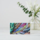 多彩販売のための手によって染められるウール 名刺 (スタンド正面)