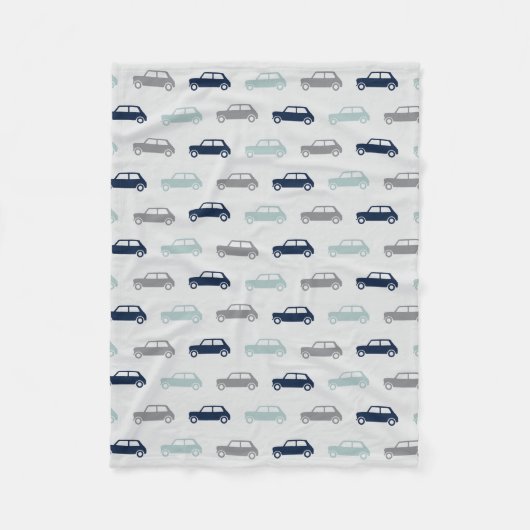 多忙な小型たる製造人-青及び灰色- フリースブランケット (正面)