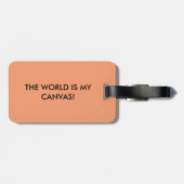 多忙な芸術家のための荷物のラベル ラゲッジタグ (裏面横)