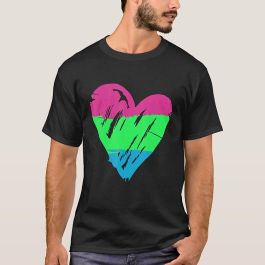 多性プライドハートフラグ2 Tシャツ (正面)