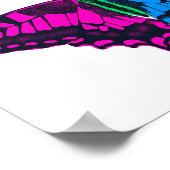 多性プライド国旗アゲハチョウ蝶 ポスター (角)