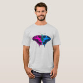 多性プライド国旗アゲハチョウ蝶 Tシャツ (正面フル)