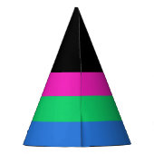 多性プライド国旗 パーティーハット (裏面)