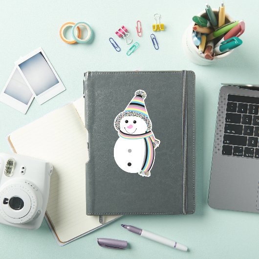 多性プライド雪だるまスノーパーフラグ シール (iPadカバー)