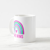 多性レインボー愛が勝利 コーヒーマグカップ (正面左)
