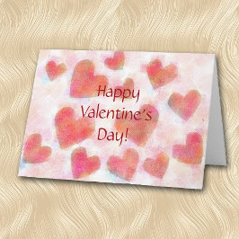 多数のハートのバレンタインカード シーズンカード