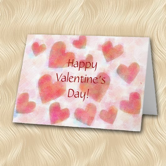 多数のハートのバレンタインカード シーズンカード