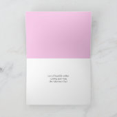 多数のハートのバレンタインカード シーズンカード (内部)