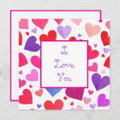 多数のハートカード (正面/裏面)