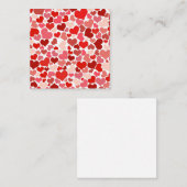 多数のハートカード ノートカード (正面/裏面)