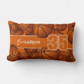 多数のバスケットボールアスリート名ジャージー番号 ランバークッション (正面)