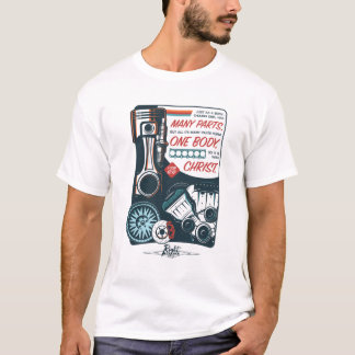 多数のパーツ、1つの体 Tシャツ
