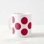 多数の日の丸 コーヒーマグカップ (正面左)