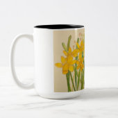 多数の水仙 ツートーンマグカップ (左)