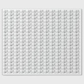 多数の自転車アイコンの折り返し紙 ラッピングペーパー (フラット)