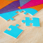 多数の色の幾何形状の詳細パズル ジグソーパズル (側面)