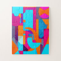 多数の色の幾何形状の詳細パズル