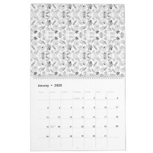 多数のfを示す単色のデザイン カレンダー