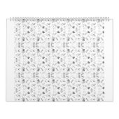 多数のfを示す単色のデザイン カレンダー (カバー)