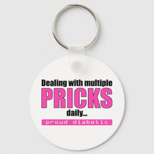 多数のPricksを毎日取扱うこと(ピンク) キーホルダー