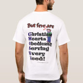 多数は呼ばれます-少数は選ばれます Tシャツ (裏面)