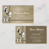 多数動物の剥製術の名刺の~ D2タン 名刺 (正面/裏面)