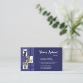 多数動物の剥製術の名刺~D2の青 名刺 (スタンド正面)