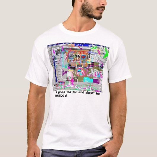 多数版権違反 Tシャツ (正面)