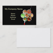 多数色およびブラシが付いているペインターのパレット 名刺 (正面/裏面)