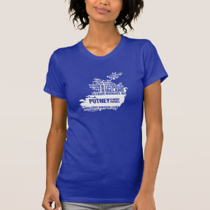 多数色のアイルランドの執筆 Tシャツ
