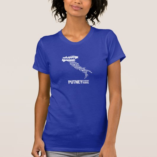 多数色の前大学タスカニーのTシャツ Tシャツ (正面)