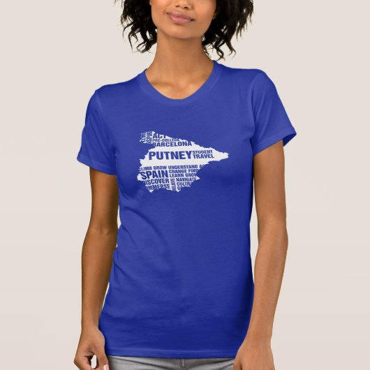 多数色の前大学バルセロナのTシャツ Tシャツ (正面)