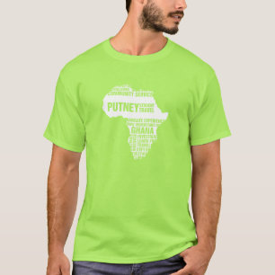 多数色の社会事業ガーナ Tシャツ