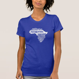 多数色の社会事業タンザニア Tシャツ