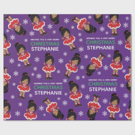 多文化のクリスマスダンサー ラッピングペーパー