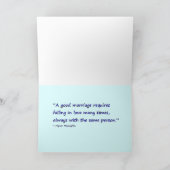 多文化の結婚式のお祝いカード カード (内部)