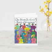 多文化の カード (黄色い花)