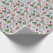 多文化ガール小妖精や小人クリスマスパーソナライズされた ラッピングペーパー (角)