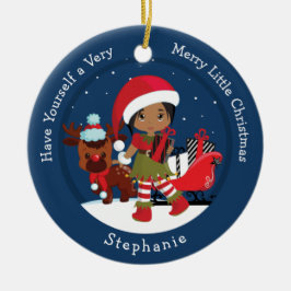 多文化ガール小妖精や小人 セラミックオーナメント