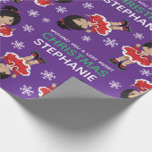 多文化クリスマスダンサー ラッピングペーパー (角)