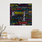 多文化サンキューポスター ポスター (キッチン)