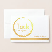 多文化スウェーデン語 箔カード (封筒付き正面)