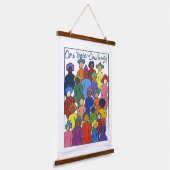 多文化タペストリー 吊り下げ型タペストリー (傾斜あり)