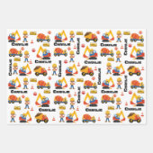 多文化少年建築 パーソナライズされた ラッピングペーパーシート (正面3)