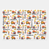 多文化少年建築 パーソナライズされた ラッピングペーパーシート (正面)